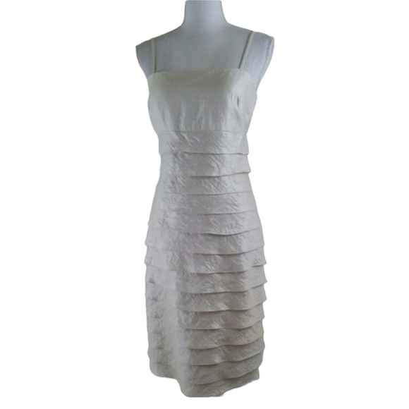 Jessica Howard ~Woman Size 8~Ivory Dress 2 PC. Evening Formal Bolero Jacket NWT - Picture 9 of 12